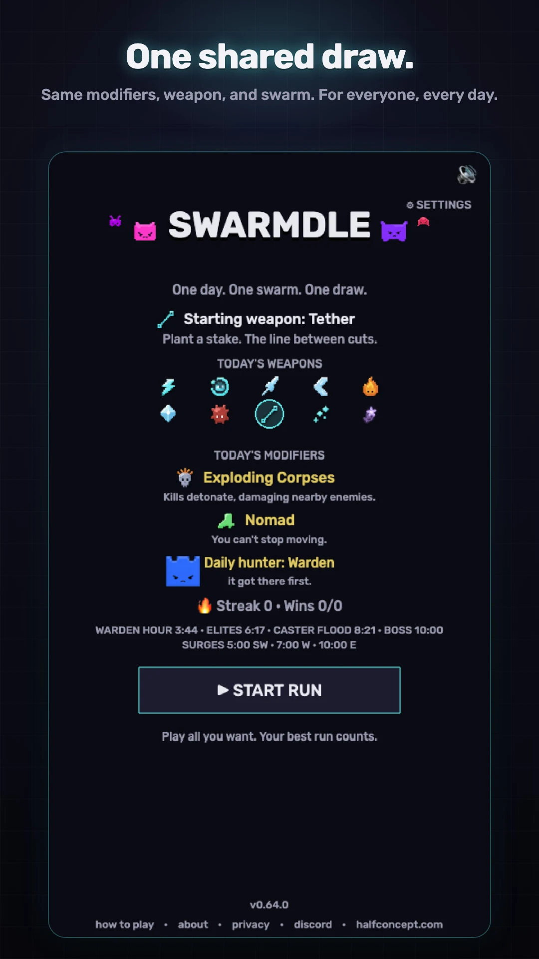 Swarmdle screenshot